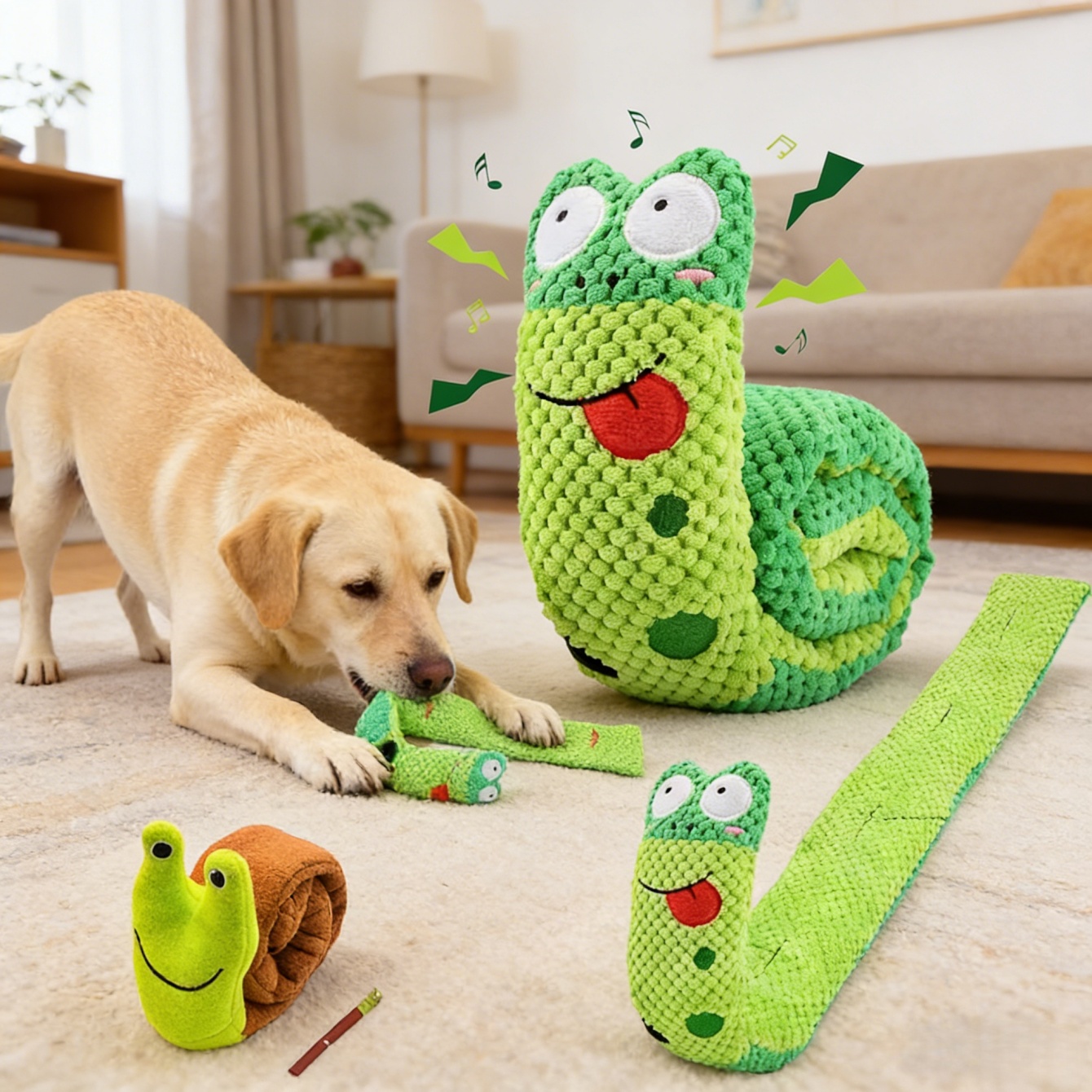 Dog Puzzle Feeder Toy - لعبة تفاعلية للكلاب على شكل حلزون،