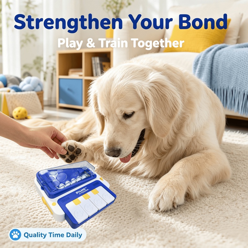 لعبة بيانو تفاعلية للكلاب مع م - مراجعة Dog Puzzle Feeder Toy وسعره