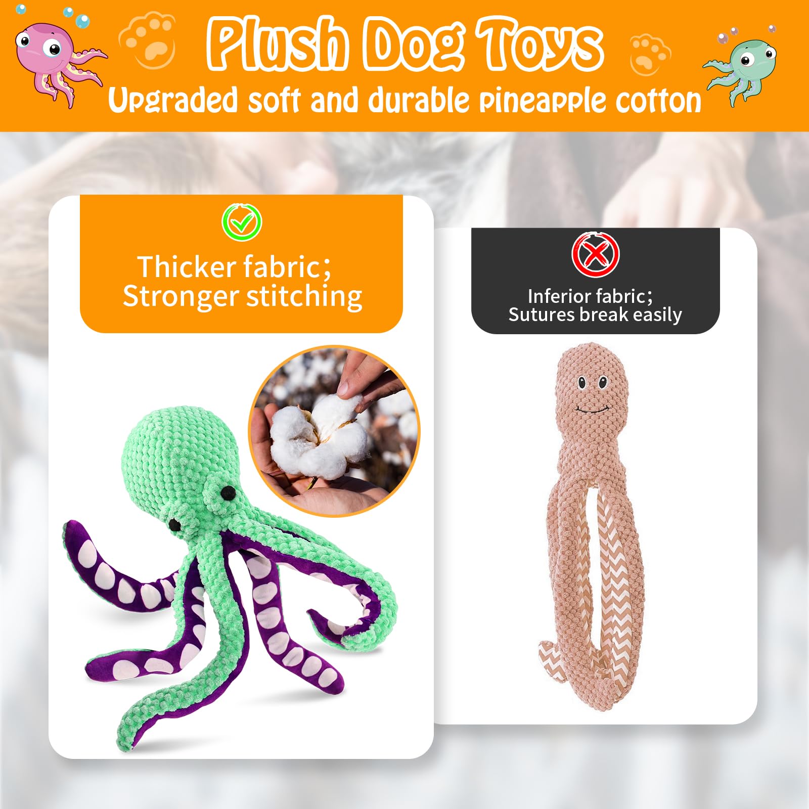 لعبة كلب على شكل أخطبوط مصنوعة - مراجعة Indestructible Dog Chew Toy وسعره
