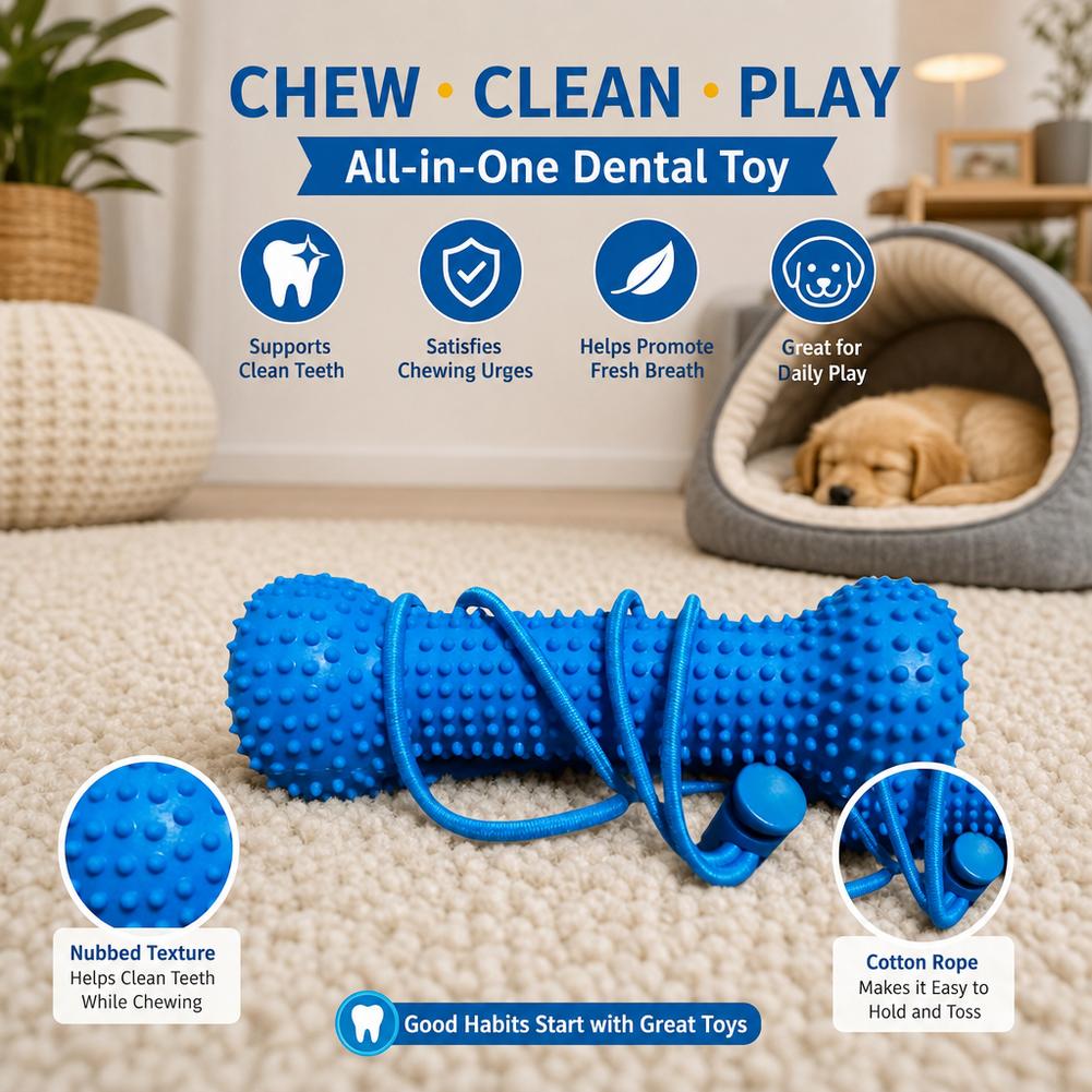 عصا مضغ للكلاب لتنظيف الأسنان  - مراجعة Teeth Cleaning Dog Chew Bone وسعره